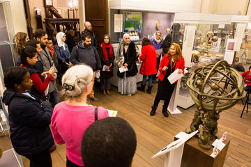 12 multaka oxford volunteer dhamyaa abass historyofsciencemuseum ianwallman195 multaka oxford volunteer dhamyaa abass presents to a large group at the History of Science Museum