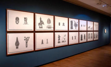 Drawings from Pio Abad exhibition To Those Sitting in Darkness